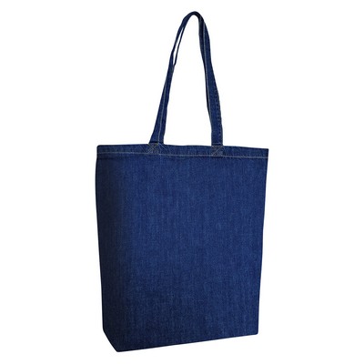 Liberty Bags® Cotton Denim Gusseted Tote Bag