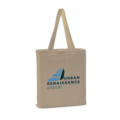 12 oz. Canvas Natural Color Tote Bag With Gusset