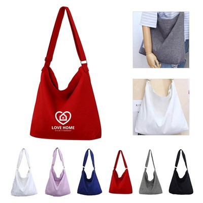 Solid Color Cotton Canvas Tote Bags
