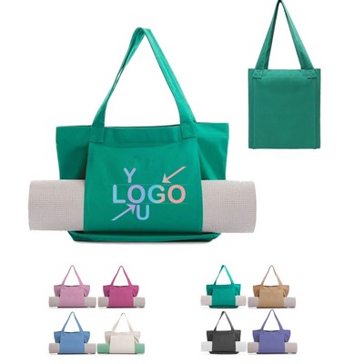 Women's Canvas Yoga Mat Tote Bag
